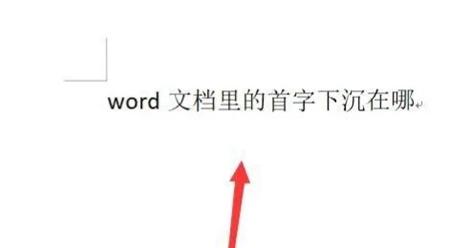 Word文档首字下沉怎么设置